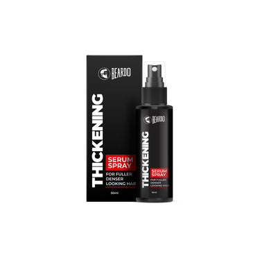 Beardo Thickening Serum Spray, 50 ml | |For Frizz-free, Smooth & Glossy Hair on-the-go | Hair Volume Spray for Men| Serum for Hair Smoothing | Hair Serum Men | Volumizing